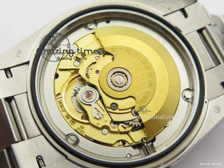 0112 DayDate 40mm BP-Maker 228206 SS Ice Blue Stick Dial (Smooth Bezel) On SS Bracelet ETA FreshLook 3913